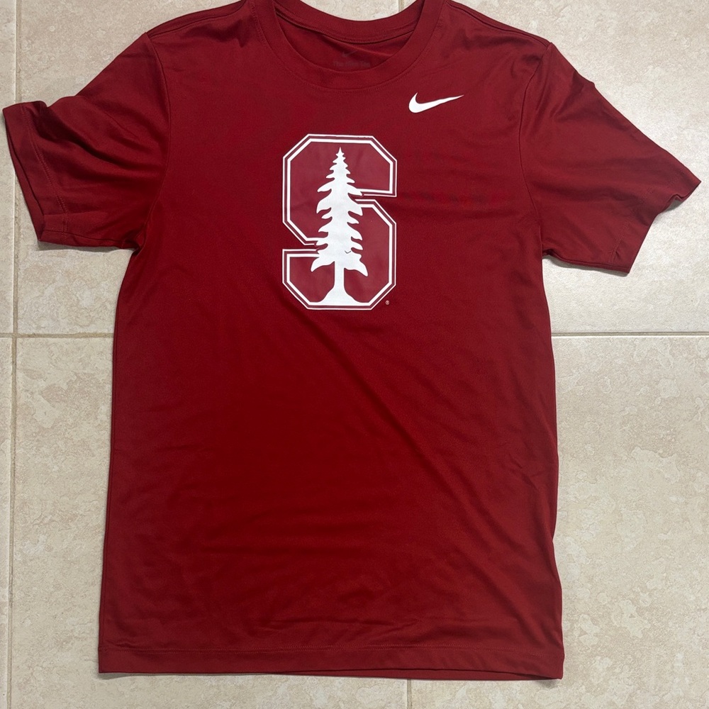 Men's Nike Cardinal Stanford  logo short  Sleeve T-Shirt (sold out model)